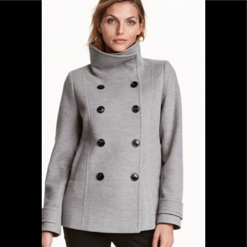 Grey Peacoat- 2 for $30